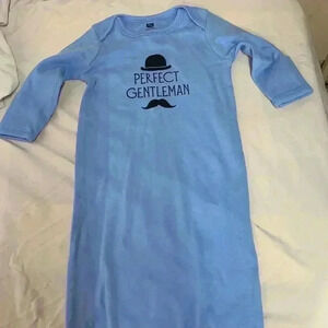 H B baby boy gown